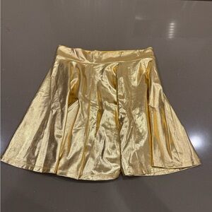 Party City Shiny Gold Skirt